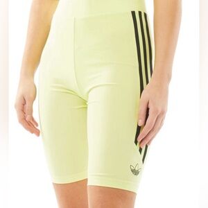 Adidas Women's neon yellow Bike Shorts